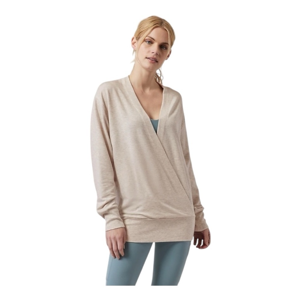 Athleta Purana V-Neck Wrap Sweater brand new with tags size M